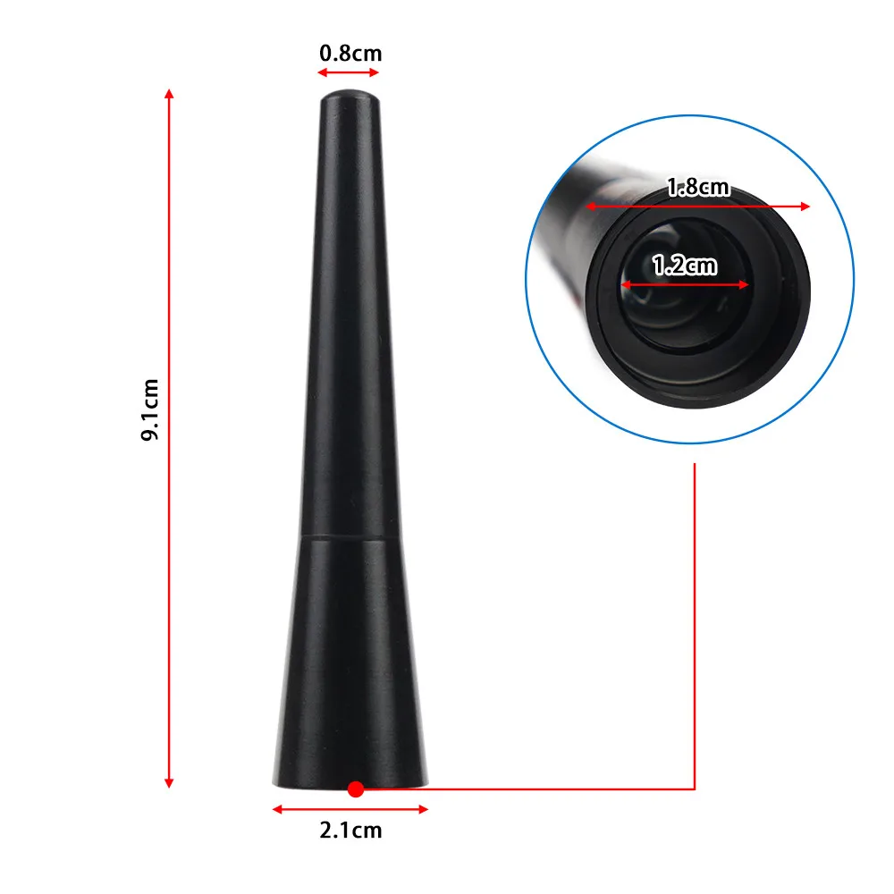 Car Antenna Black For Mercedes R171 SLK SL 200 230 280 300 320 350 500 Short Mast Antenna AS decoration ANT-1011-BK