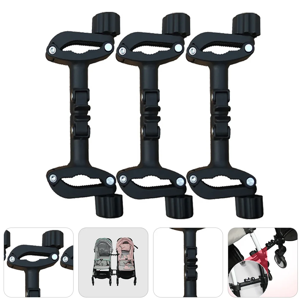 1 conjunto de conector para carrinho de bebê, ferro premium, plástico, acessórios de conexão para carrinho duplo, ajustável para caminhada ao ar livre