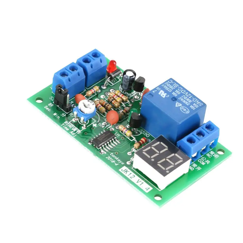 JK12-A 12V DC LED Countdown Timer Delay Relay Switch Module for Display Control