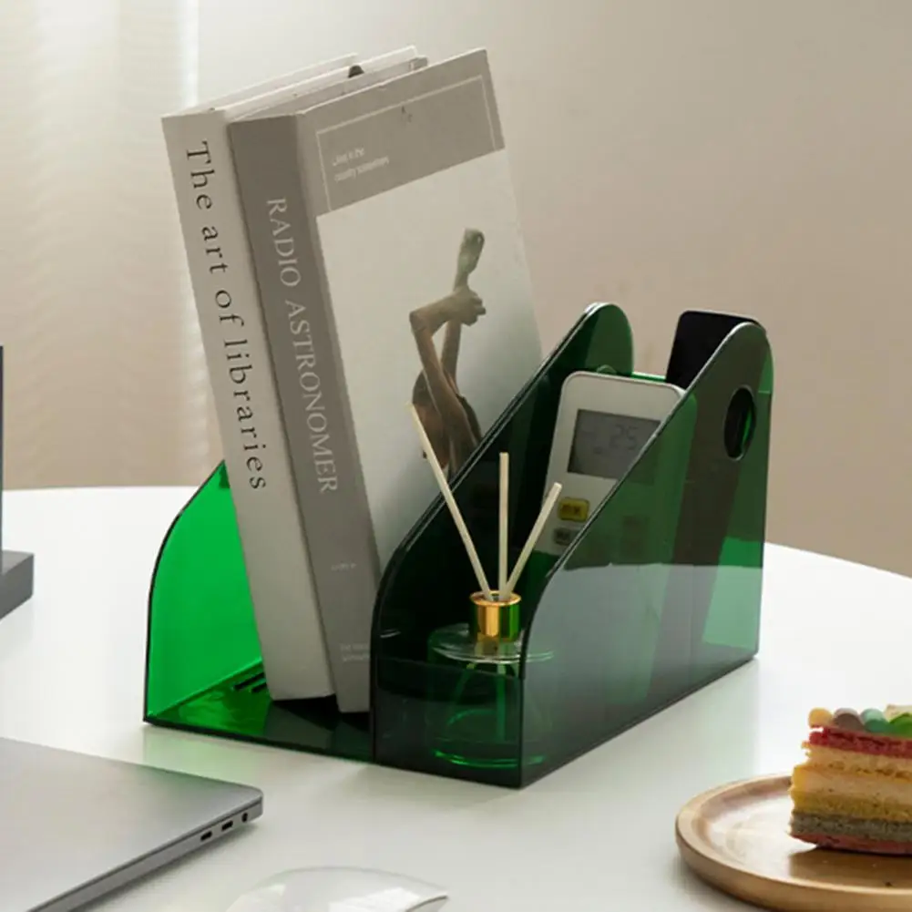 Convenient Office Document File Storage Box Desktop Organizer Plastic Sundries Container Lightweight Office Supplies