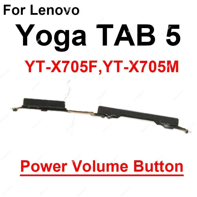 For Lenovo Yoga Tab 5 YT-X705F X705M On OFF Power Volume Button Side Keys Flex Cable Parts