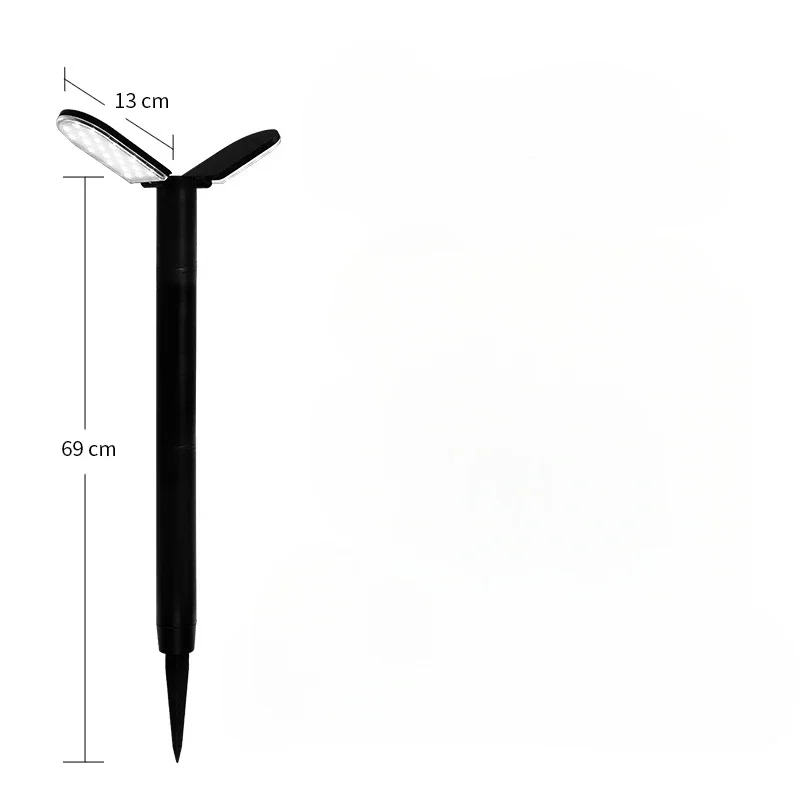 Solar Powered luzes ao ar livre, ligar automaticamente no escuro, decorar estradas do parque e luminárias, moderno