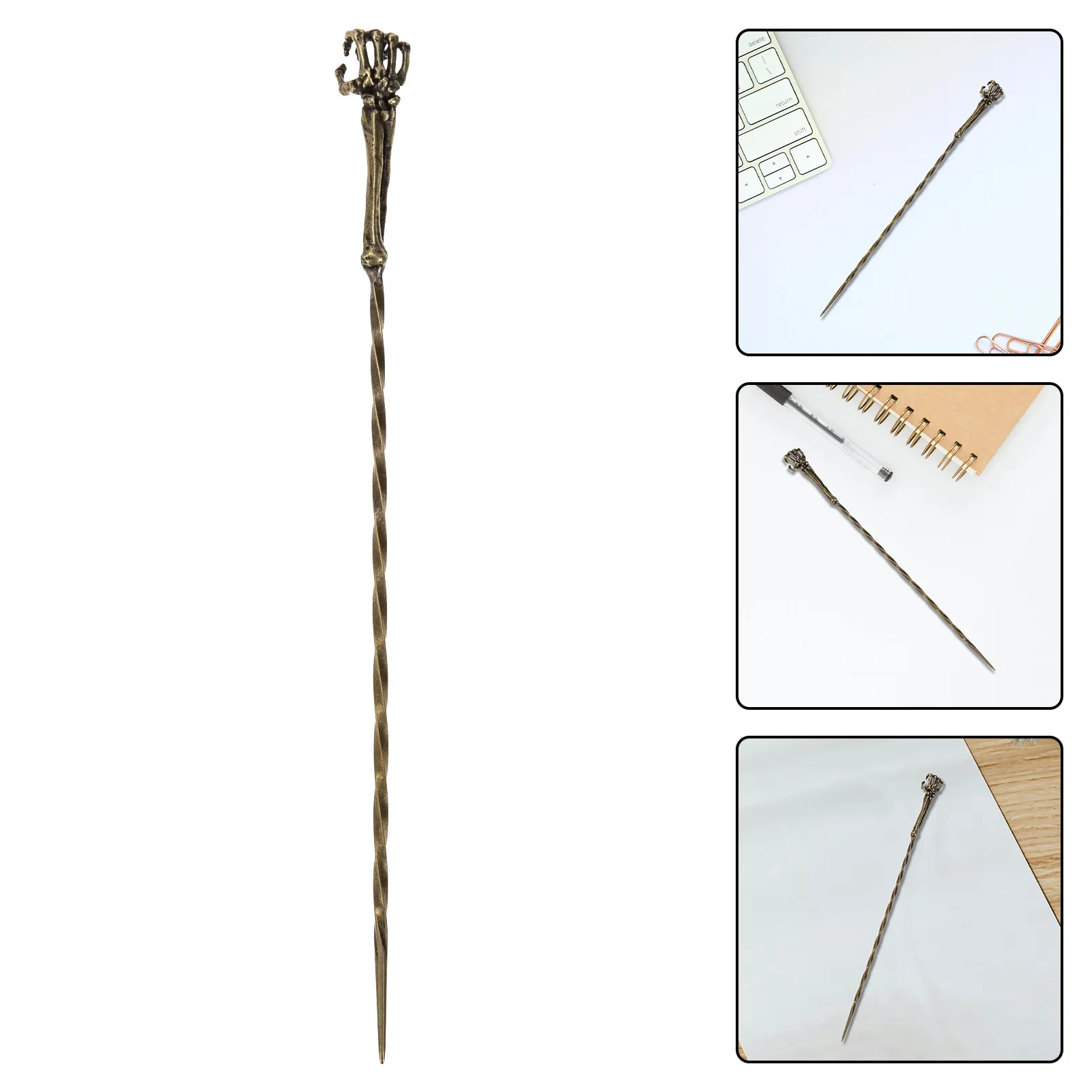 

Elder Wand Cigar Draw Enhancer Tool Brass Punches Divot Pick Hole Pin Tools Remover