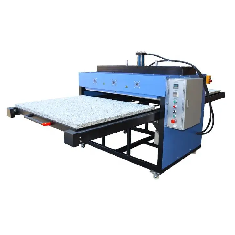 Hydraulic Heat Press Sublimation Transfer Machine Garment Provided Flatbed Printer Heating Plate 630 Double Work Station 0.8m*1m
