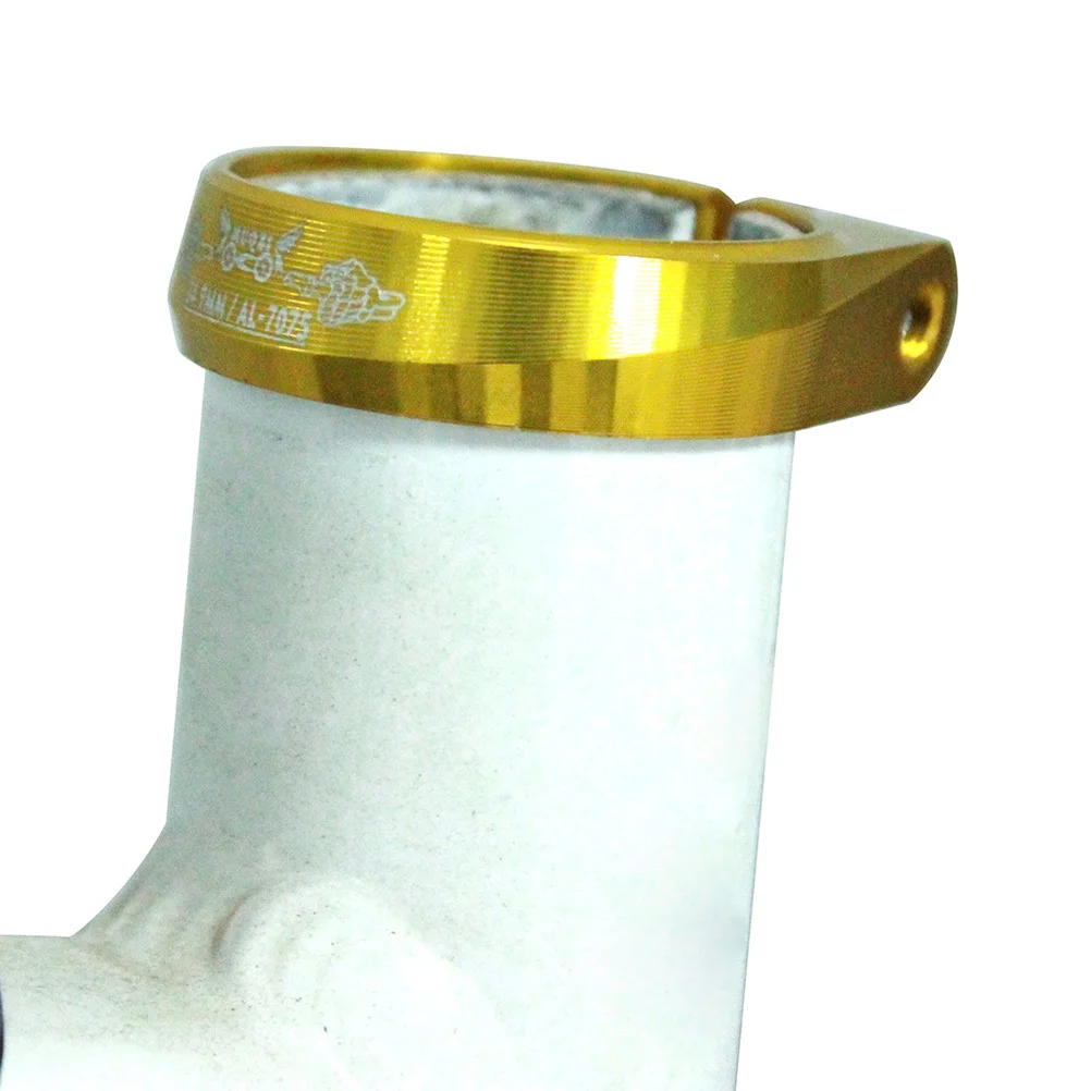 34.9mm Aluminum Alloy Bike Seat Clamp Golden Strong Durable Road Bicycle Retention Security Lightweight Sturdy Installation