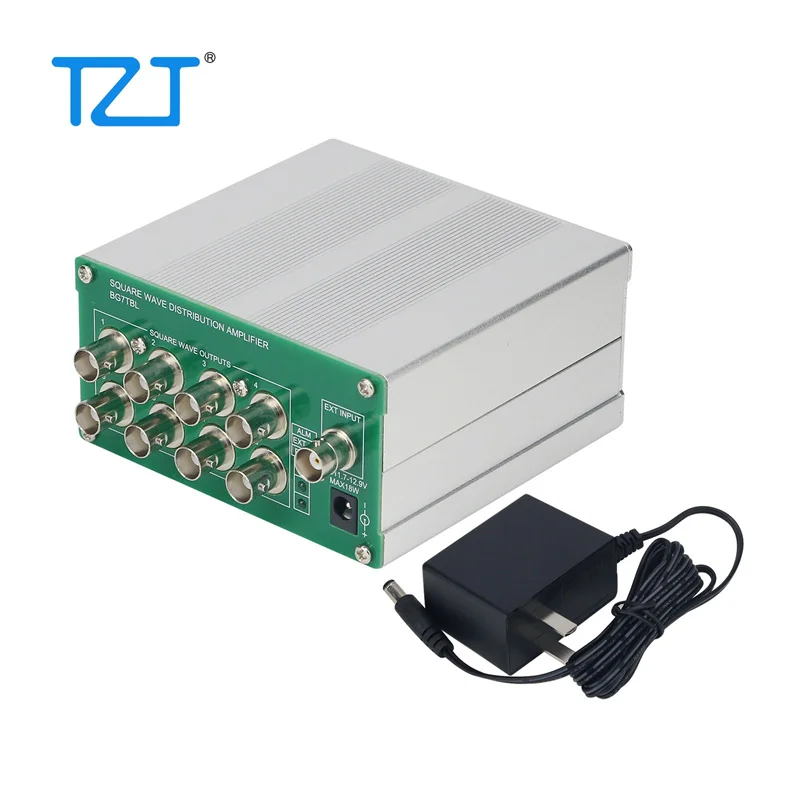 TZT Clock Distributor Square Wave Distribution Amplifier 8-Channel Output (BNC/SMA Port Output 0-5Vpp/0-3.3Vpp)