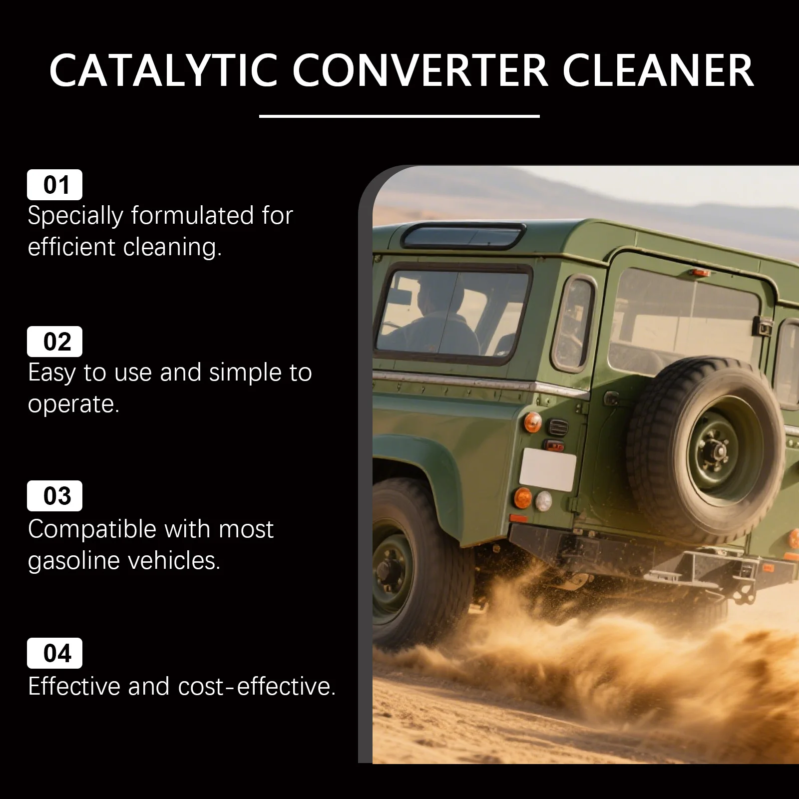 Catalytic Converter Cleaner Car Converter Fuels System Powerful Engine CSV Booster Clean for Cars Trucks Gasoline Petrol Engines