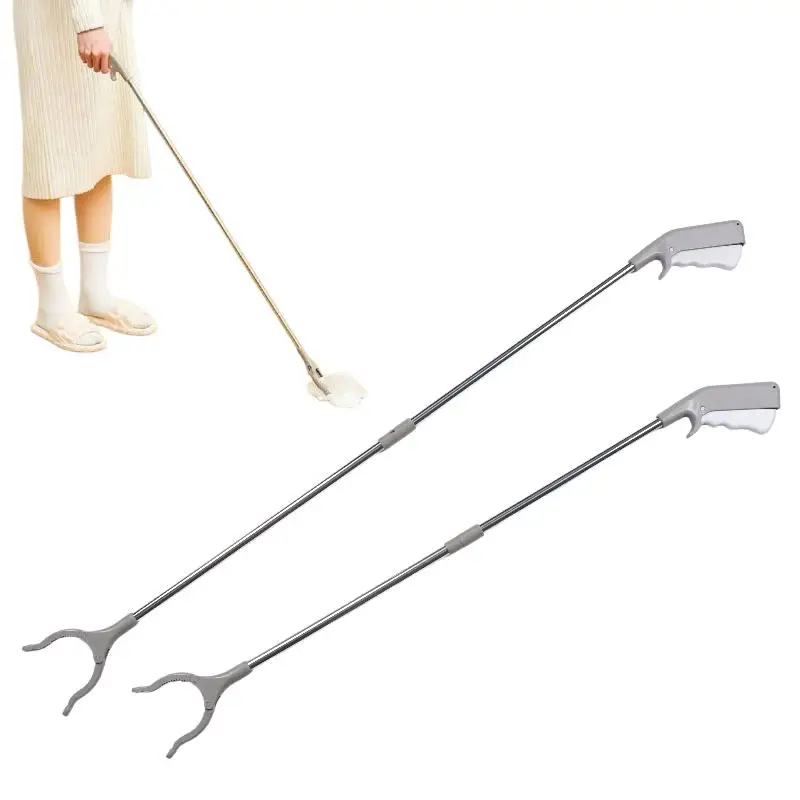 1Pcs Foldable 80/100cm Heavy Duty Garbage Grabber With Clamp Lightweight Ideal For Seniors & Outdoor Use