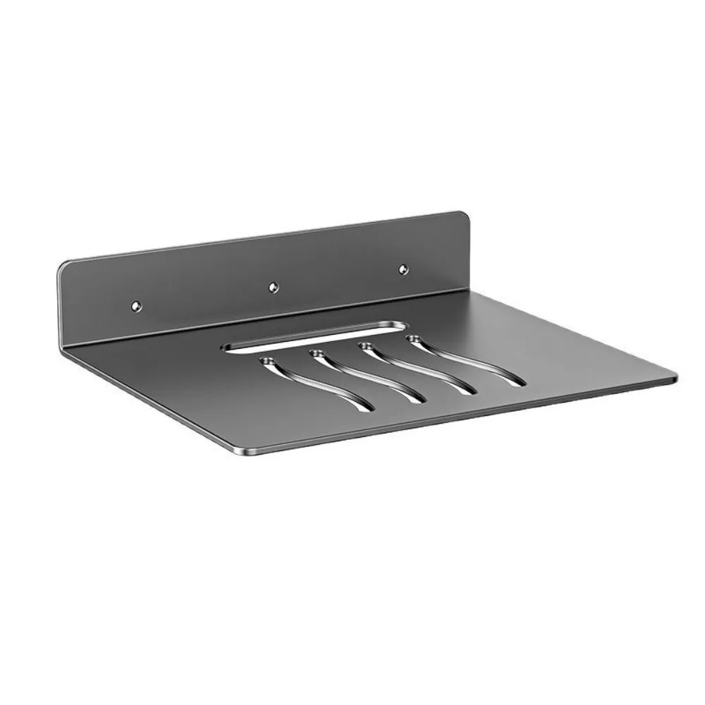 Metal Router Storage Rack Wall Mounted Non-Drilling Design Camera Supporting Holder Space-saving Surveillance Mount Shelf