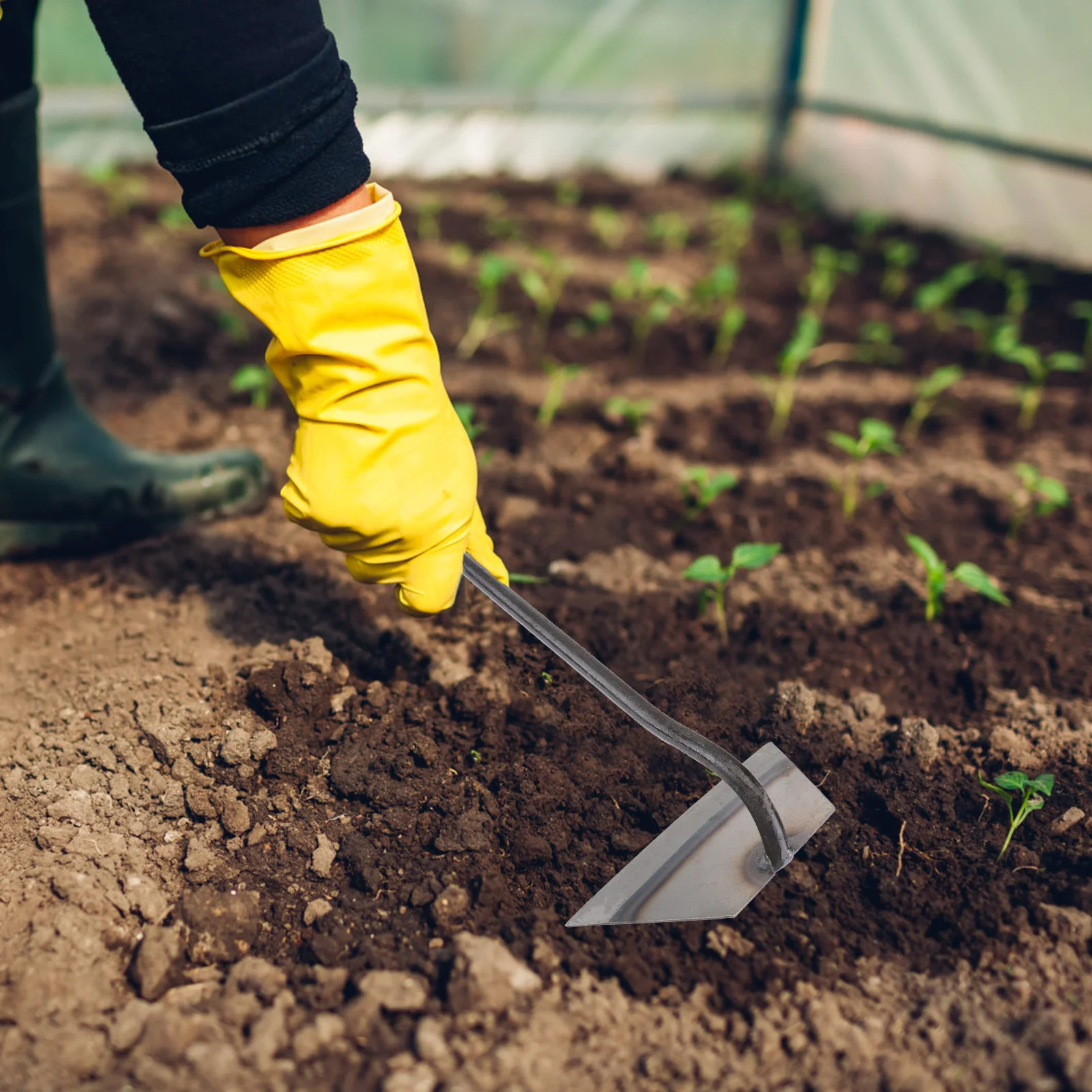4 pezzi zappe manuali strumenti di coltivazione durevoli per diserbo scavo piantare utensili manuali da giardino set coltivazione zappe forniture da giardinaggio