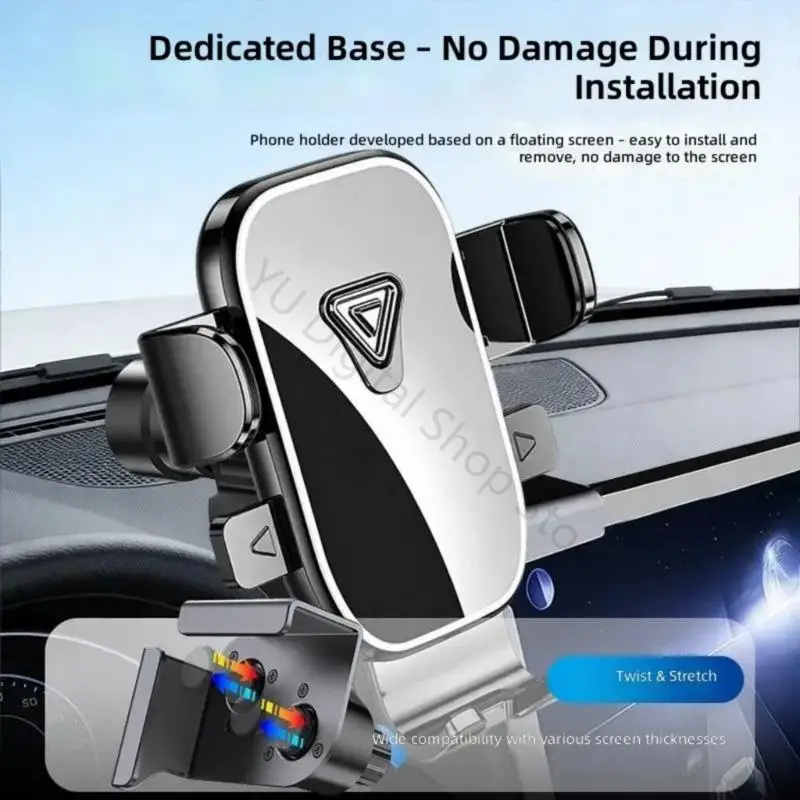 96BA Car Phone Mount Stand for Navigation 360 Degree Rotating Dashboard Phone Holder