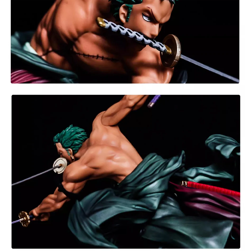 One Piece 10CM Figur Spielzeug Anime GK Roronoa Zoro Drei-klinge Sa-maximum PVC Action Sammlung Figur Modelle puppen Geschenke Kinder – Detail 8