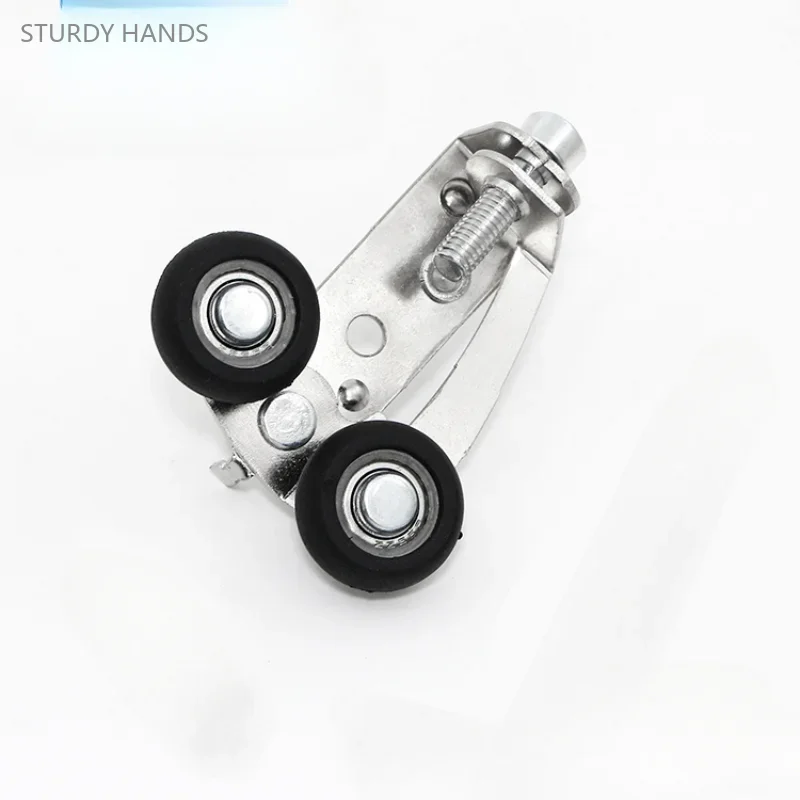 

4PCS stainless steel sliding door with fork, adjustable pulley on the side, wardrobe door side, adjustable roller