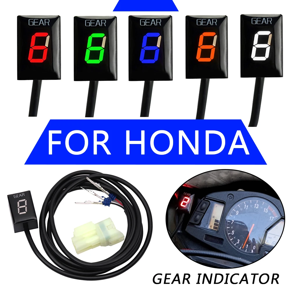 Motorcycle Gear Indicator Waterproof For Honda CBR600RR CBR1000RR CBR400R CB500X CB500F CMX300 CMX500 CRF250 L M Gear display