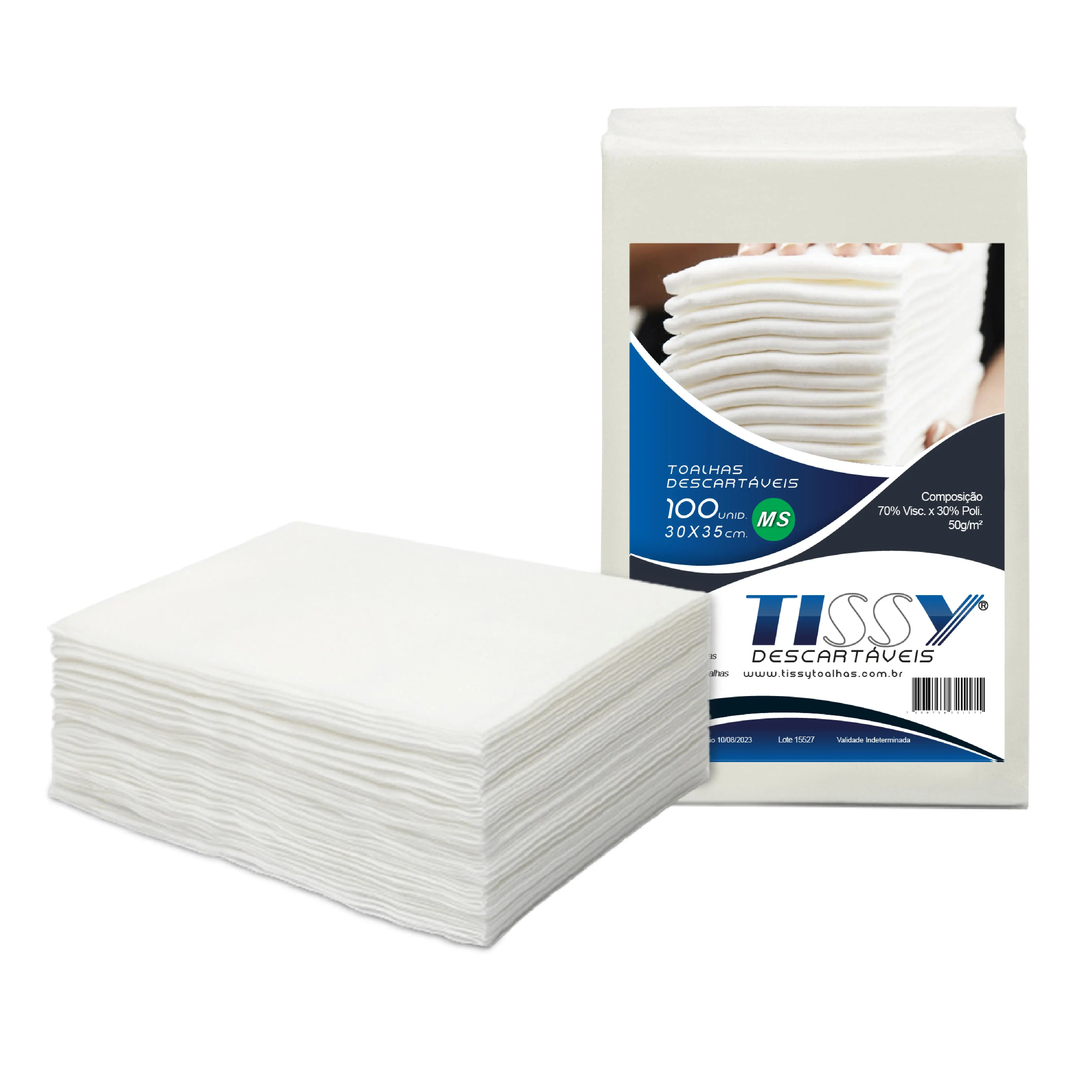 DISPOSABLE TOWELS 100 TISSY UNITS 30x35 BEAUTY CARE