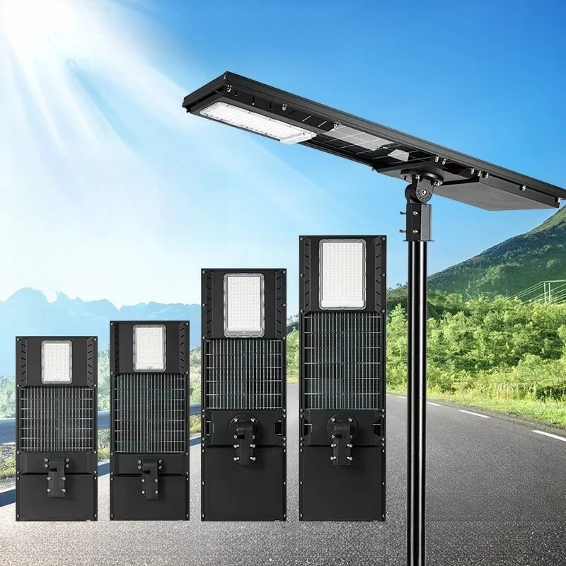 High-power outdoor waterproof IP65 road die-cast aluminum alloy 100W, 150W, 200W integrated LED solar street light