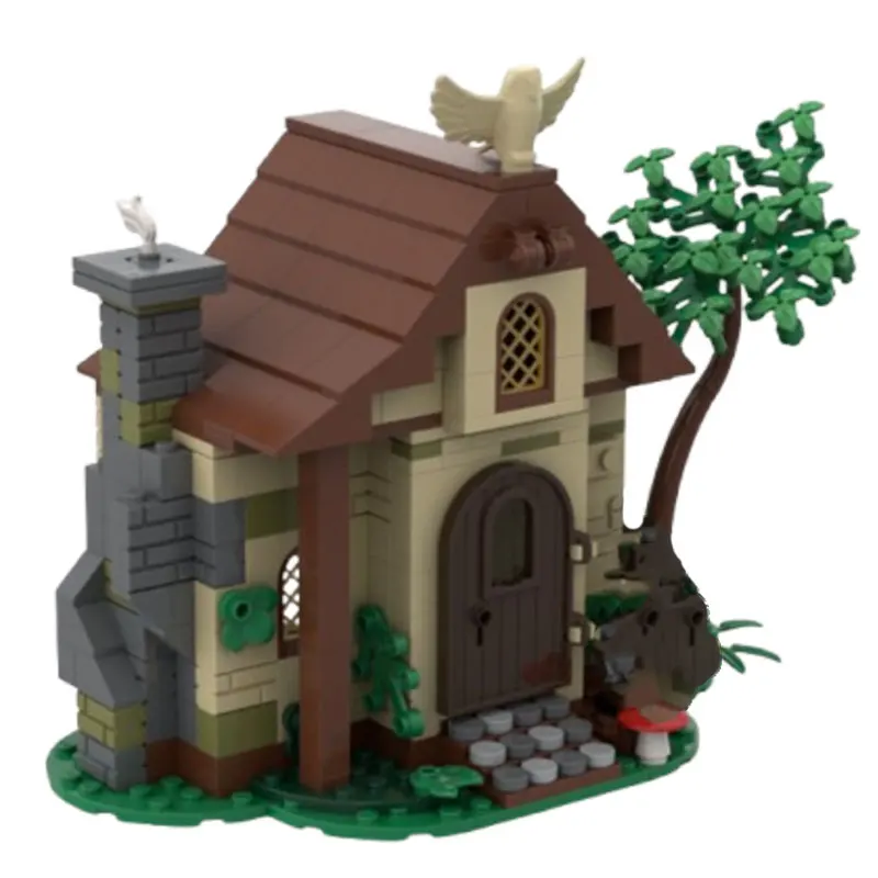 

Spot MOC-465pcs Medieval Castle DIY Small Particle Assembly Building Blocks Puzzle Toy Model Set Ornament Gift