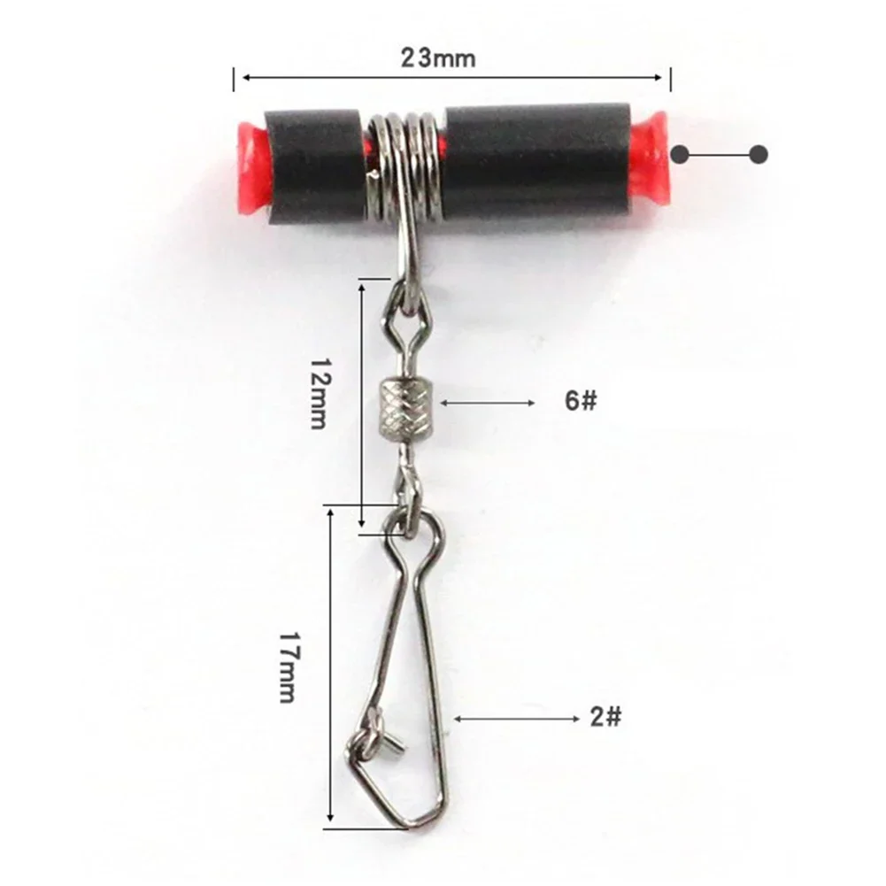 Werkzeug heiß neuer Ersatz langlebiges Angeln Angeln Sinker Slider Sinker Slides 6 # schwenkbarer Edelstahl Kunststoff