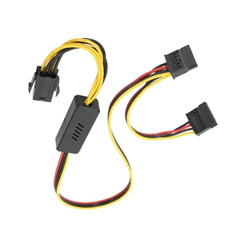 Y1UB Reliable 6PIN to Hard Drive Power Connectors Cable for Graphics Card 1007 18AWG