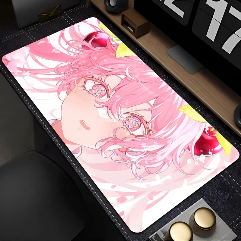 

Anime Mouse Pad Gamer Keyboard Pad H-hatsunes Desk Mouse Mat Pink Cute Girl M-miku Sakura Tapis Souris Gaming PC Kawaii Mousepad