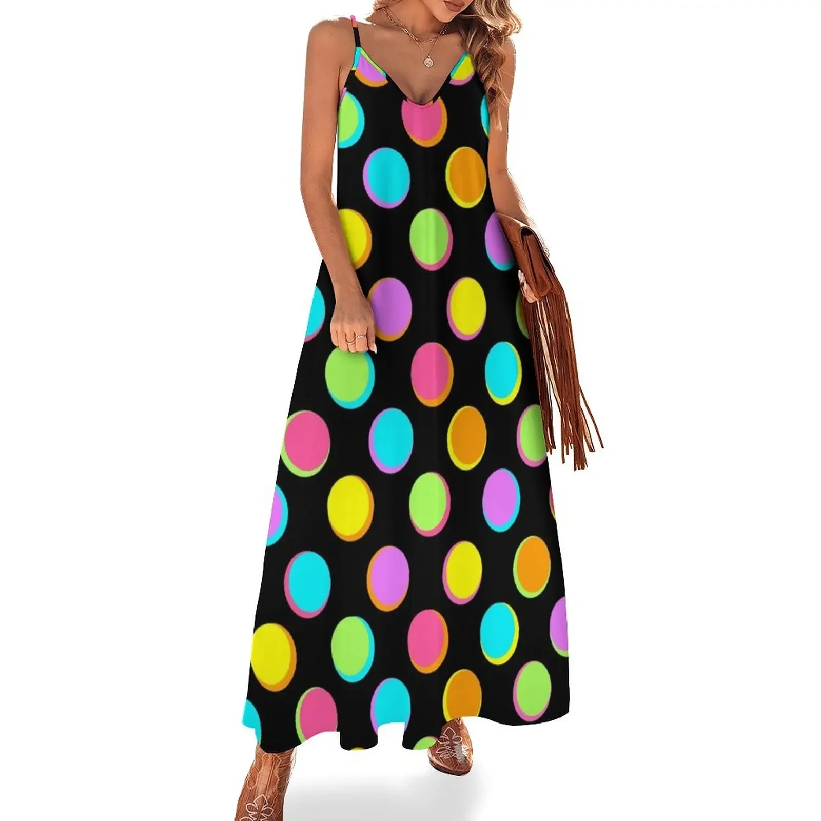 

Neon - Bubbles BLK Sleeveless Dress luxury evening dress woman for wedding wedding guest dress 2024