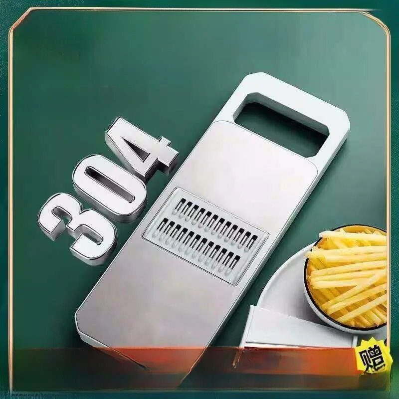 Stainless Steel Thickened Kitchen Grater 304 Multi-Function Vegetable Slicer Potato Thread Cutter Home Use Cooking Tool