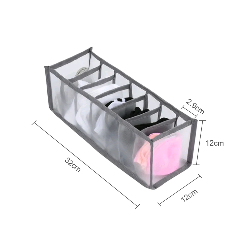 1Pc Dormitory Closet Organizer for Socks Home Separated Underwear Storage Box Organizer Foldable Drawer Organizer Home Storage