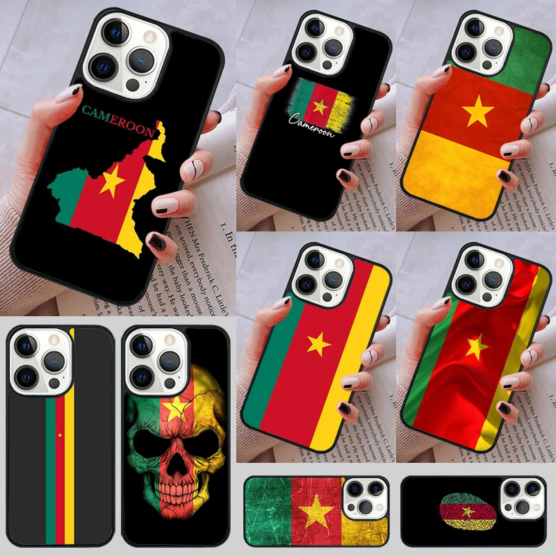 Republic of Cameroon Flag Phone Case cover For iPhone 14 13 15 16 Pro Max Coque 12 11 Pro Max For Apple 8 PLUS 7 6S fundas