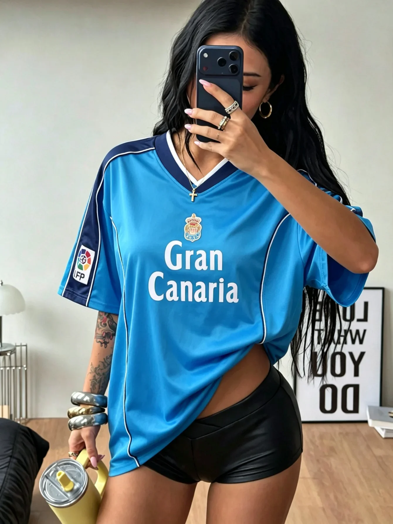 Men Las Palmas Retro 99-00 Football Jersey Children Print Fast Dry Short Sleeve Vintage Soccer Uniform for Fans Match Training