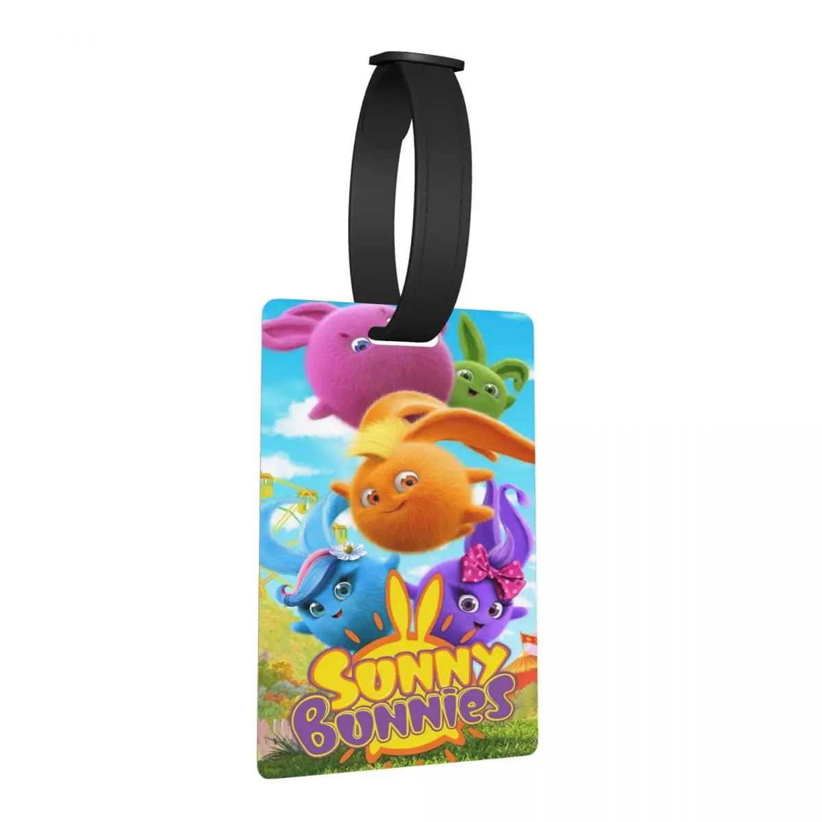 

Бирки для багажа Sunny Bunnies в стиле аниме, аксессуары для чемоданов, бирка для ручной клади, держатель для бирки с именем, адресом и идентификатором