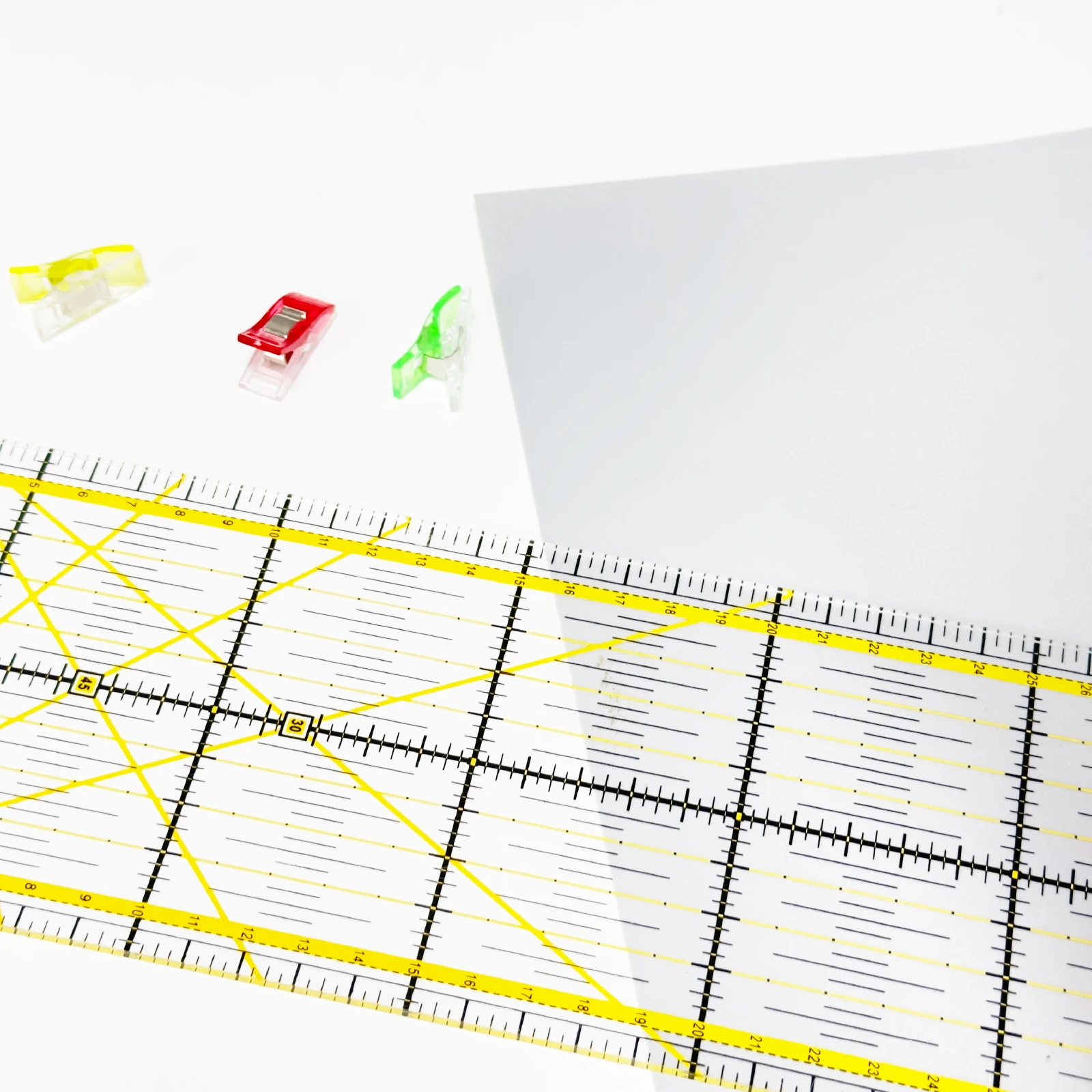 Kearing Quilting Ruler Cutting Ruler Clear Mark Acrylic Patchwork abric Tailor DIY Craft Sewing Measuring Tools Metric