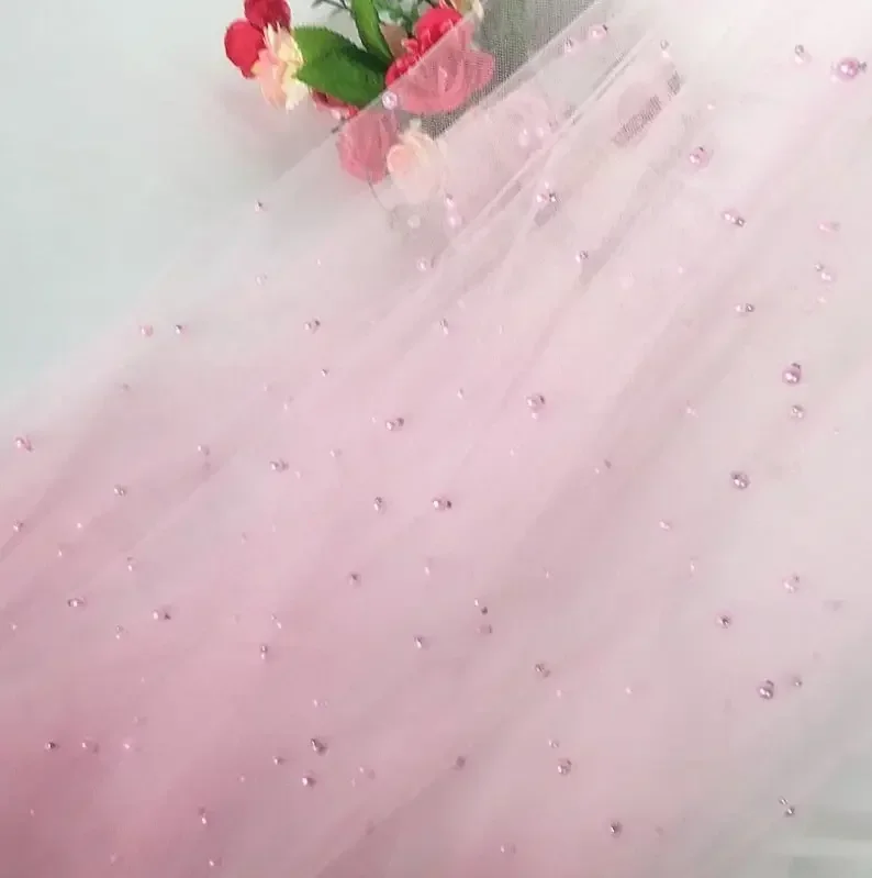 

Soft Tulle Dress Lace Fabric Wedding Gowns Fabric Tutu Dress Lace Unique Beading Lace Fabric
