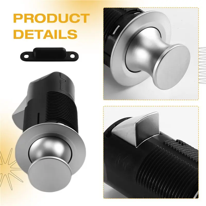 Marine Boat MP-05-312-22 MP Point Push-Type Door Lock Rust Proof Cabinet Hardware Handle