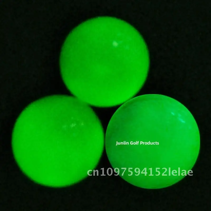 

3 pieces Golf glow in the dark ball, fluorescent ball, automatic light absorption and emission, fluorescent night ball, double-l