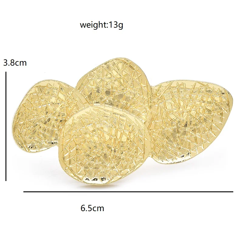 Wuli&baby High Quality Art Geometric Brooches For Women Unisex 2-color Alloy Leaves Party Office Brooch Pins Gifts