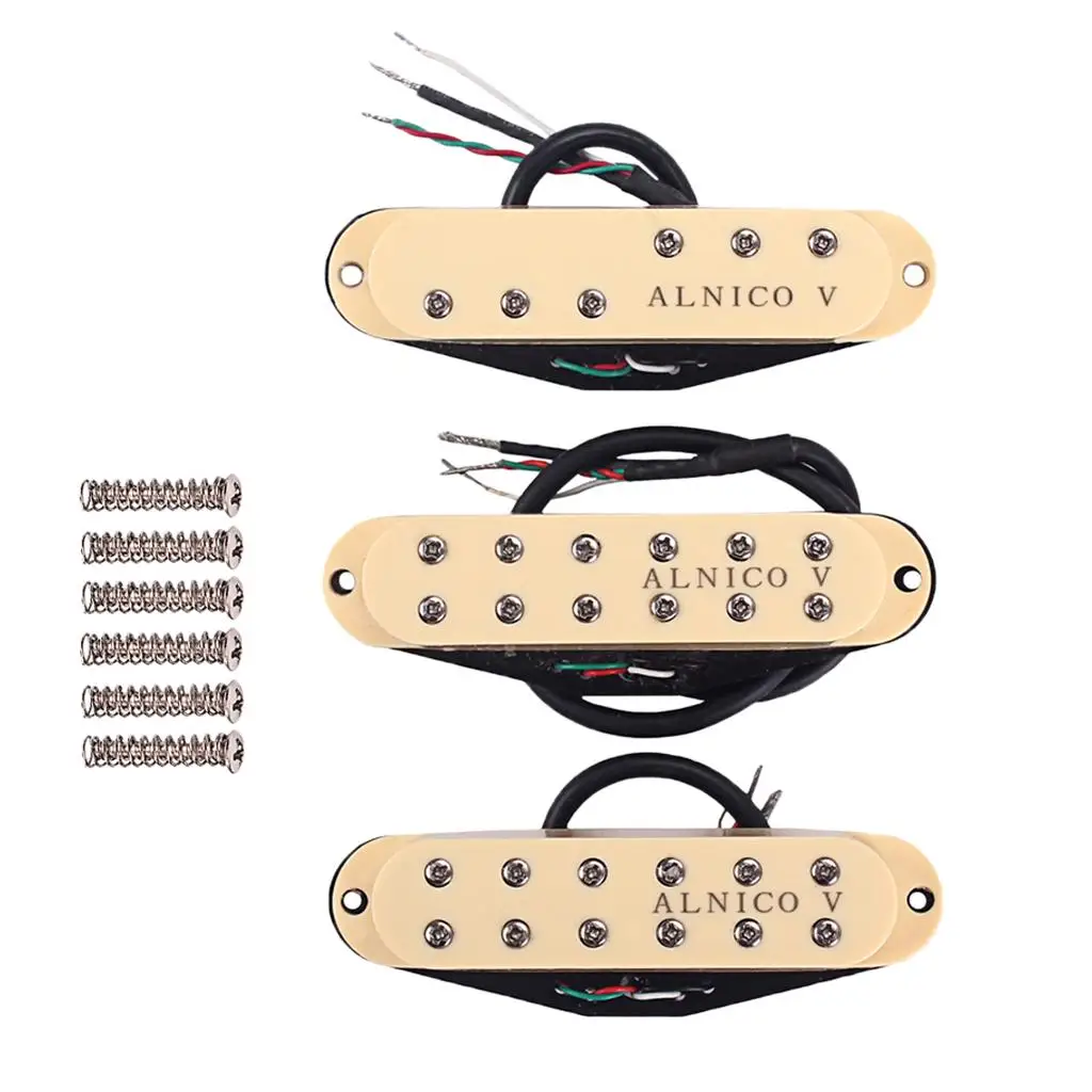 

1 Set Electric Guitar Neck+Middle+Bridge Pickups Plastic Cover DIY