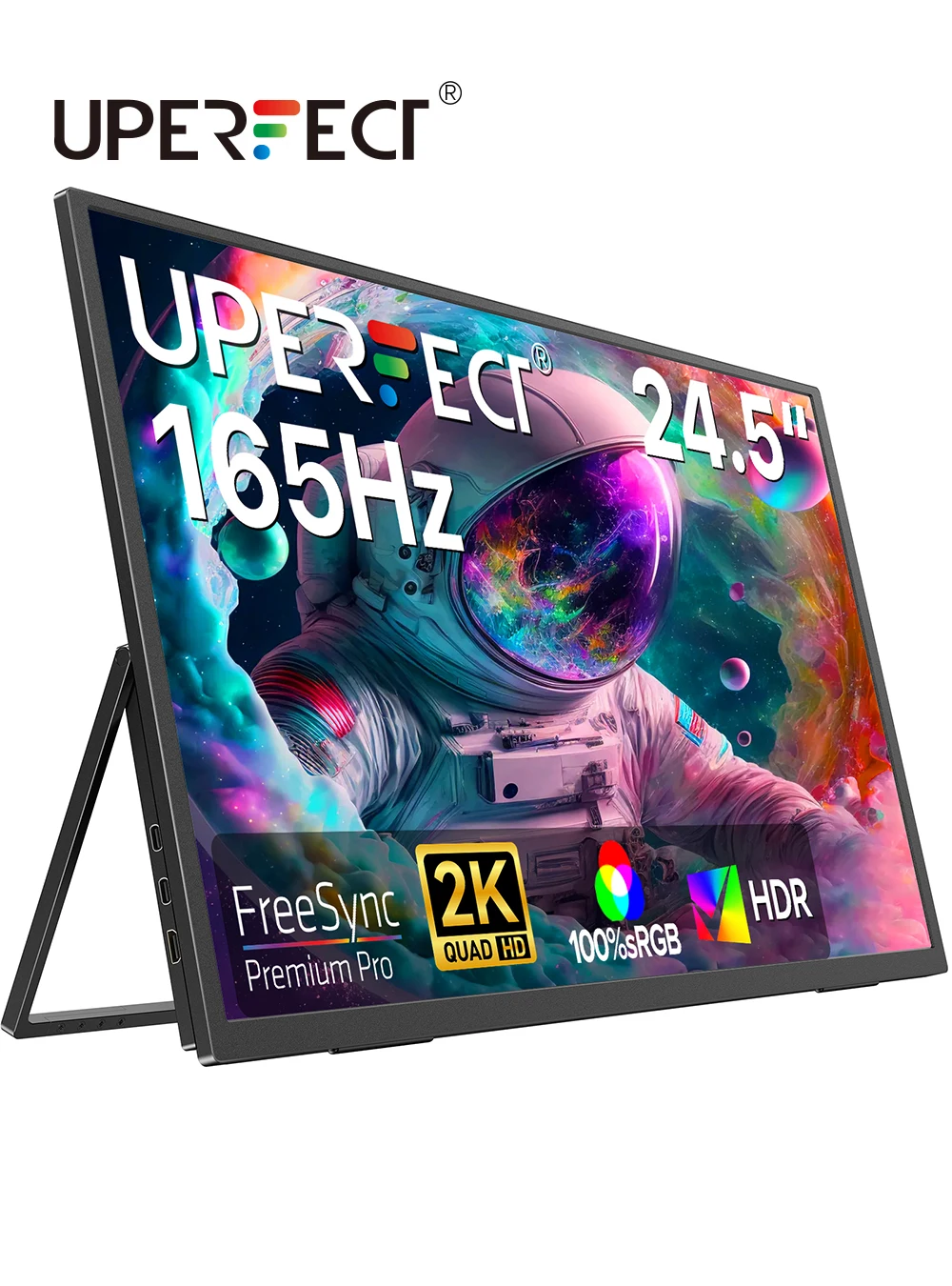

UPERFECT UMax 24.5" 2K Portable Desktop Monitor 165Hz FreeSync Gaming Display for Laptops Mini PC Desktop Computers Switch Xbox