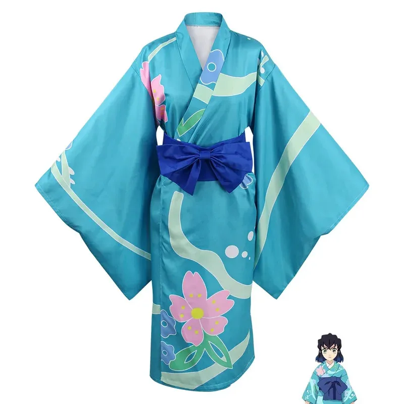 

CyHalloween 2025 Agatsuma Zenitsu Kimono Anime Cosplay Costume Kamado Tanjirou Hashibira Inosuke Dress Kimetsu No Yaiba Season