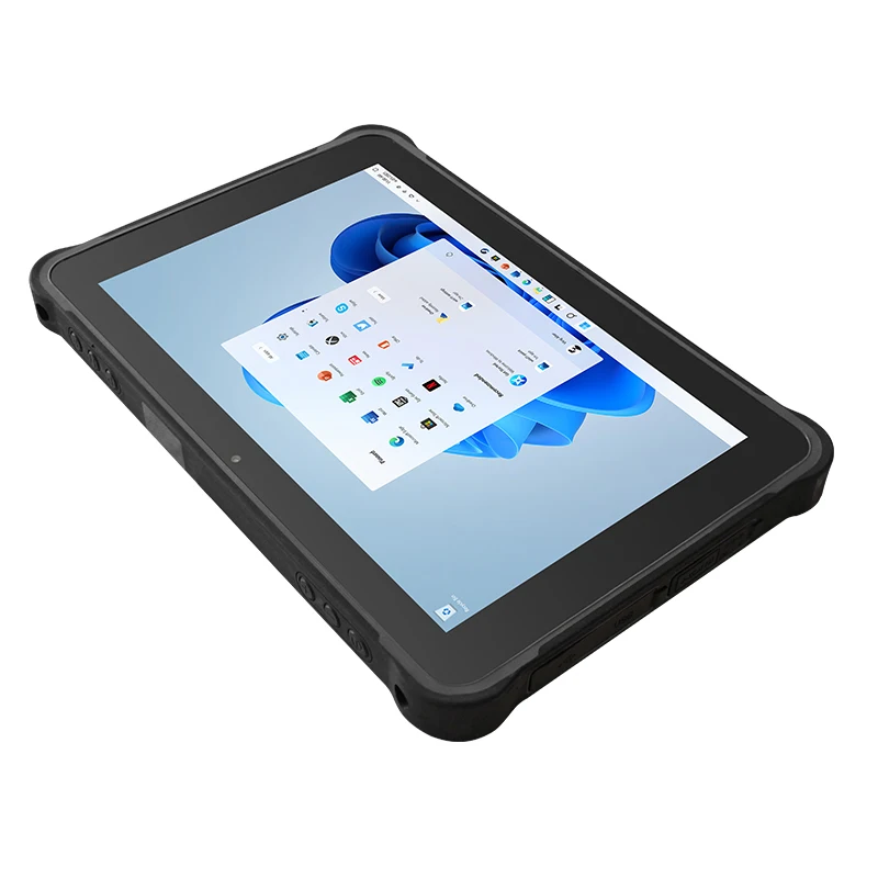Robuster Tablet-PC, Windows 11, industrieller Computer aus gehärtetem Glas, 16 GB/32 GB + 1 TB SSD, optionaler Barcodescanner, UHF-RFID-Leser