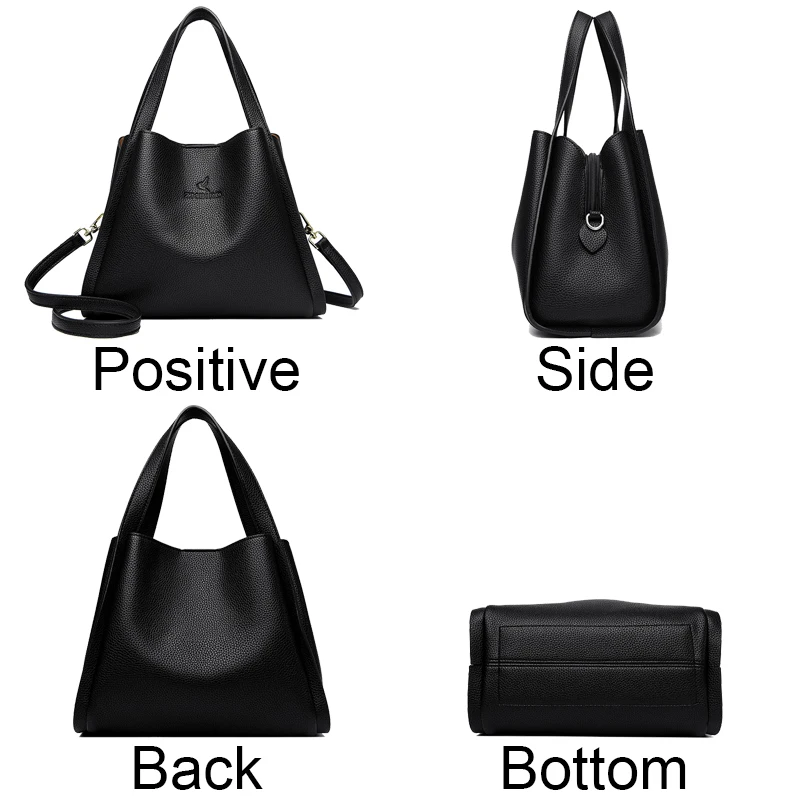 2024 Fashion Tote Designer High Quality Women Shoulder Bags Luxury Leather Large Capacity Tote Bag Casual Versatile Bucket Bag