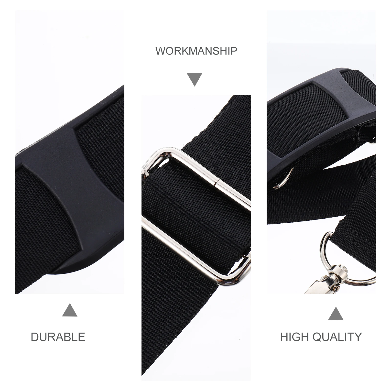 

1pc Adjustable Shoulder Replacement Strap Pcs Computer Bag Strap Accessory Durable Metal Buckle Versatile Design For Travelling