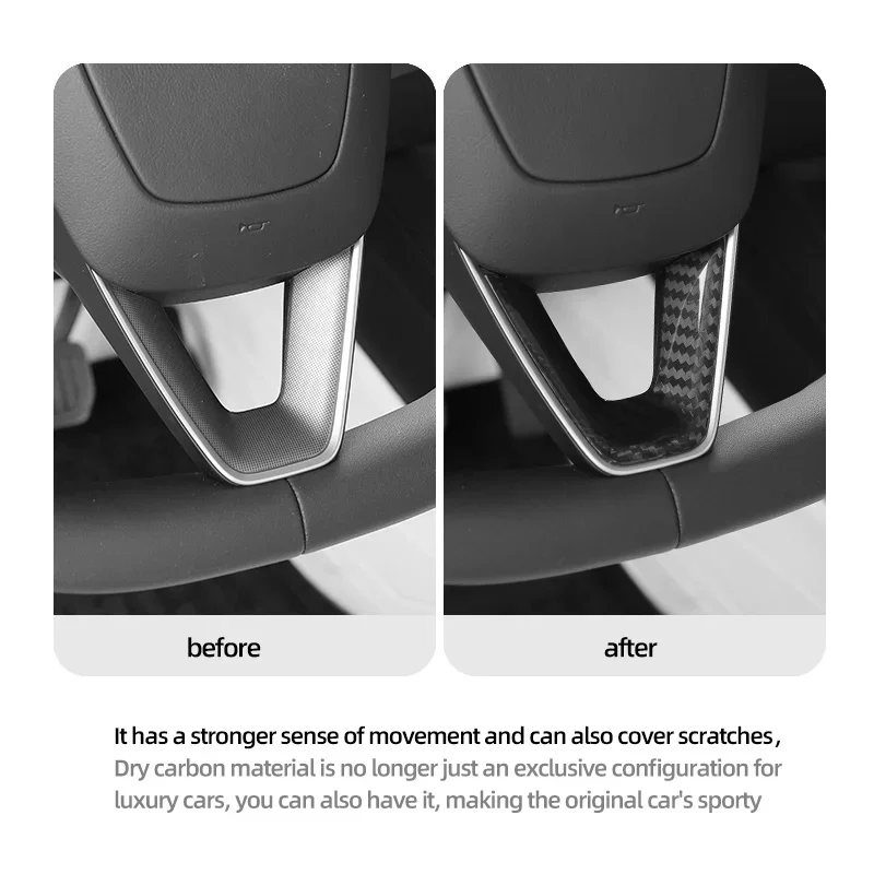 

Для новой модели 3 + руль Highland 2024 с U-образной нашивкой из углеродного волокна