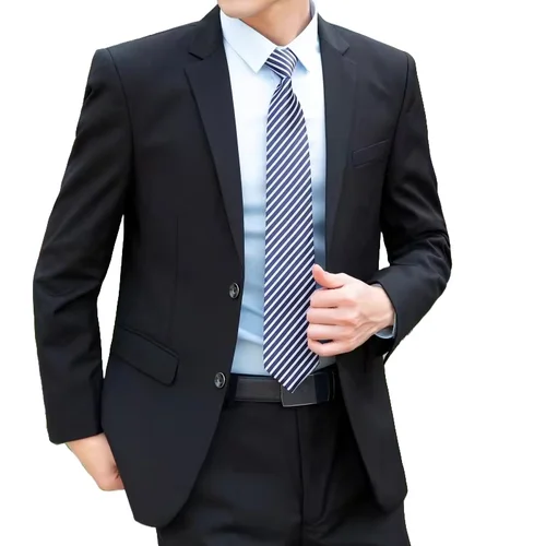 Traje 8XL (Blazer + pantalones), moda de caballero de negocios, estilo italiano, traje profesional ajustado de Color sólido, traje de padrino de boda para novio