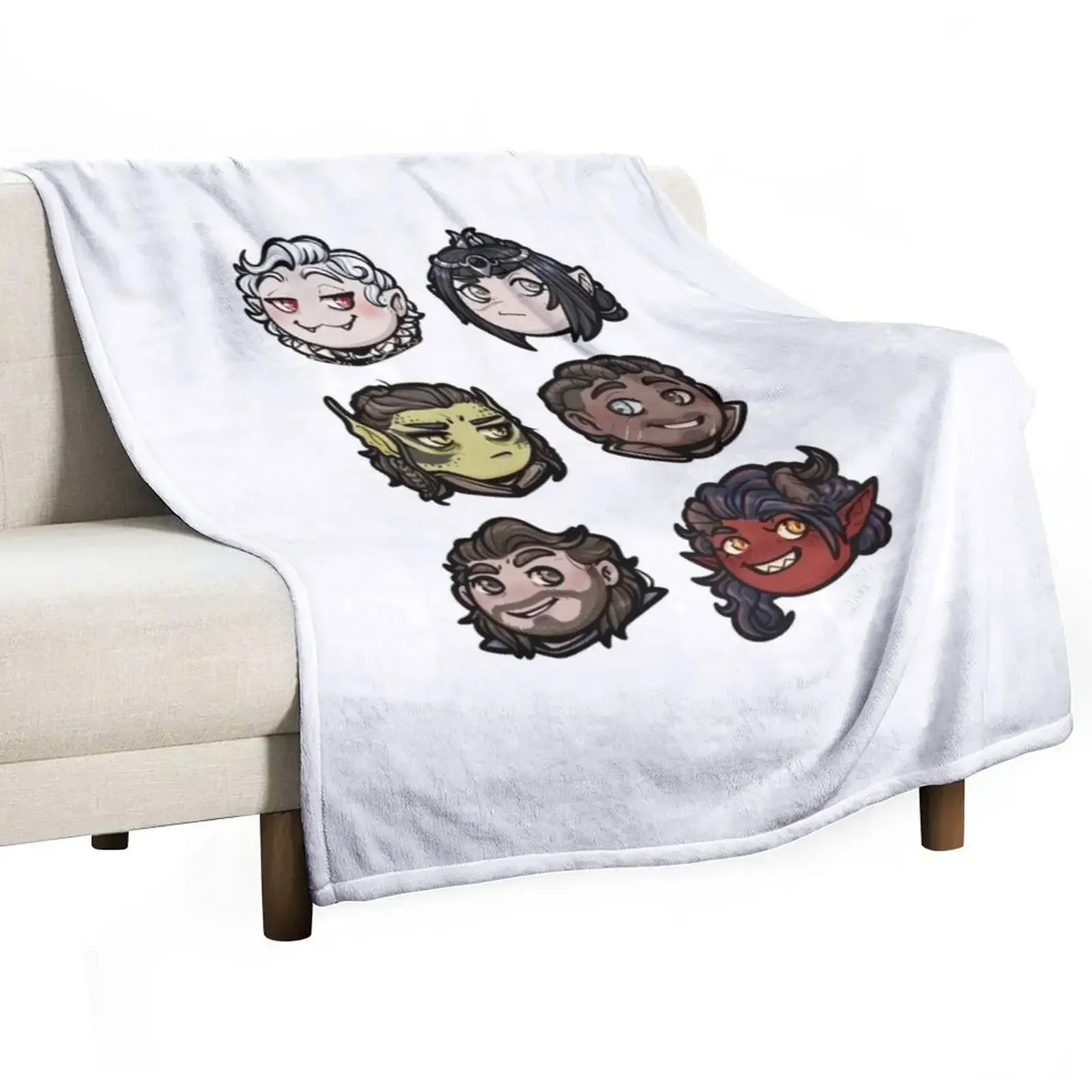 

Balders Gate 3 - Origin Characters Throw Blanket Bed linens warm winter Flannel Fabric christmas gifts Blankets