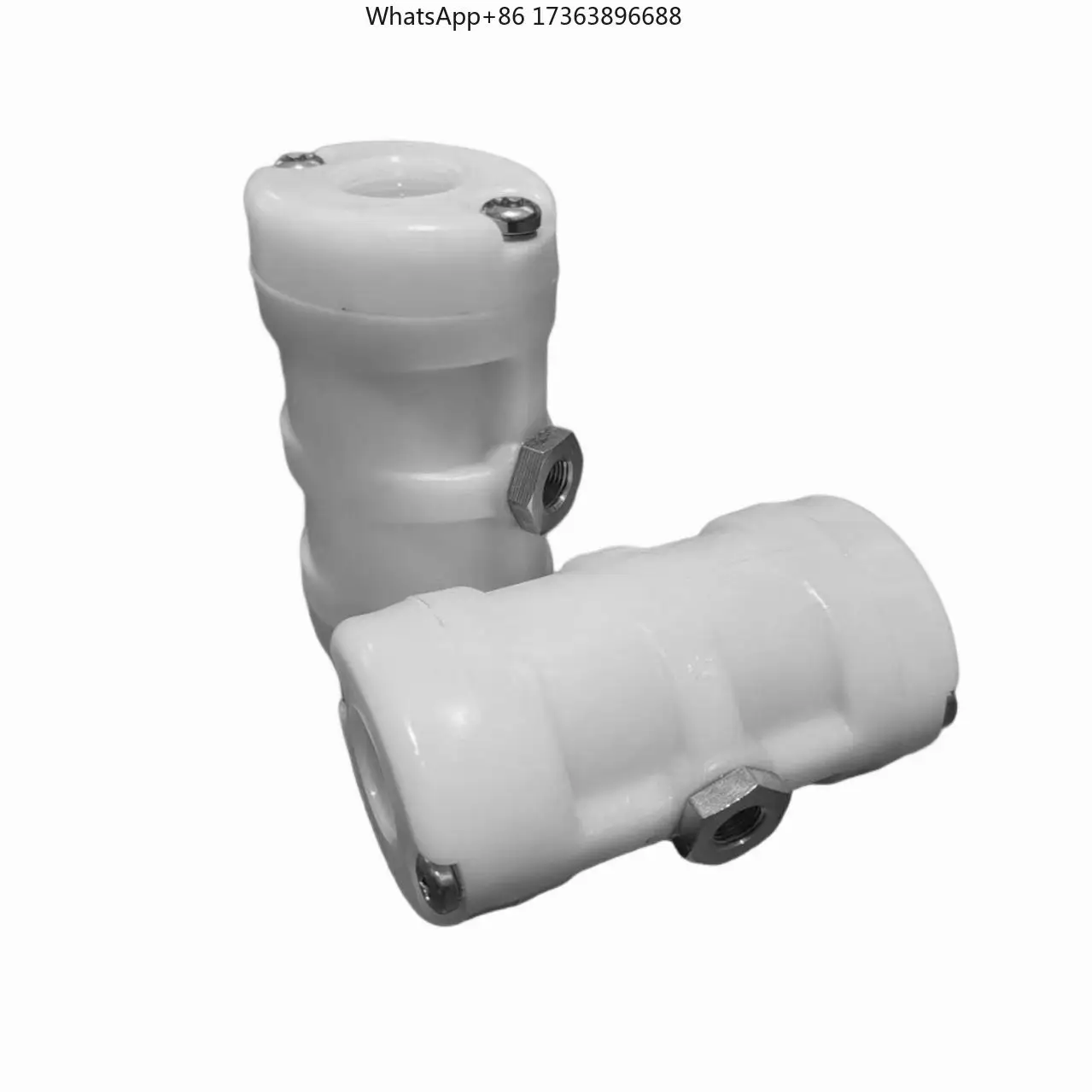 Pneumatic Pinch Valve Anti-Corrosion Feature POM Body Threaded Ends Abrasion-Resistant Control