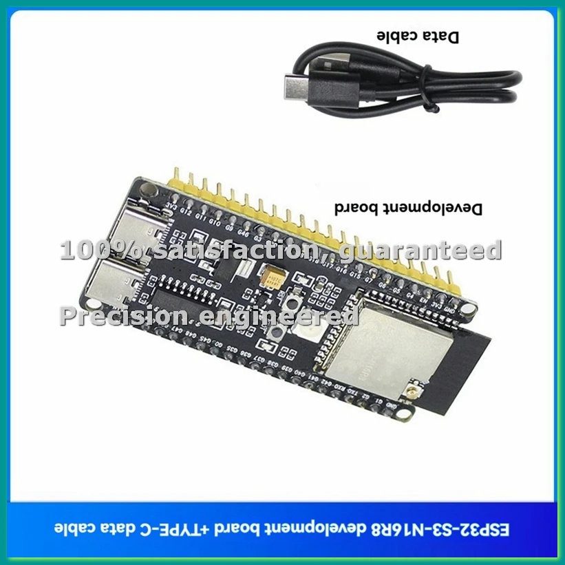 

Материнская плата ESP32-S3 N16R8 для голосового ИИ с кабелем передачи данных для ИИ-чатбота Xiaozhi, интерфейс TYPE-C - TCES