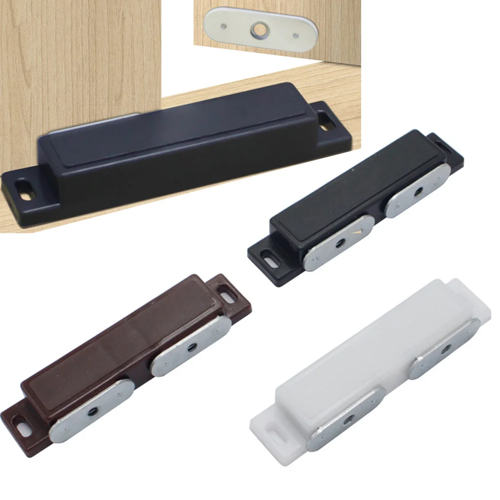 Magnetic Latch Magnetic Catches Door Lock Wardrobe Door Plastic Strong ABS Drawer Lock Invisible Magnetic Touch Lock