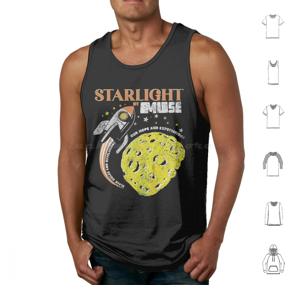 Starlight Muse Rock Music Band Tank Tops Vest Sleeveless Polyphia Band Muse Music Tim Henson Concert Guitar New Levels New