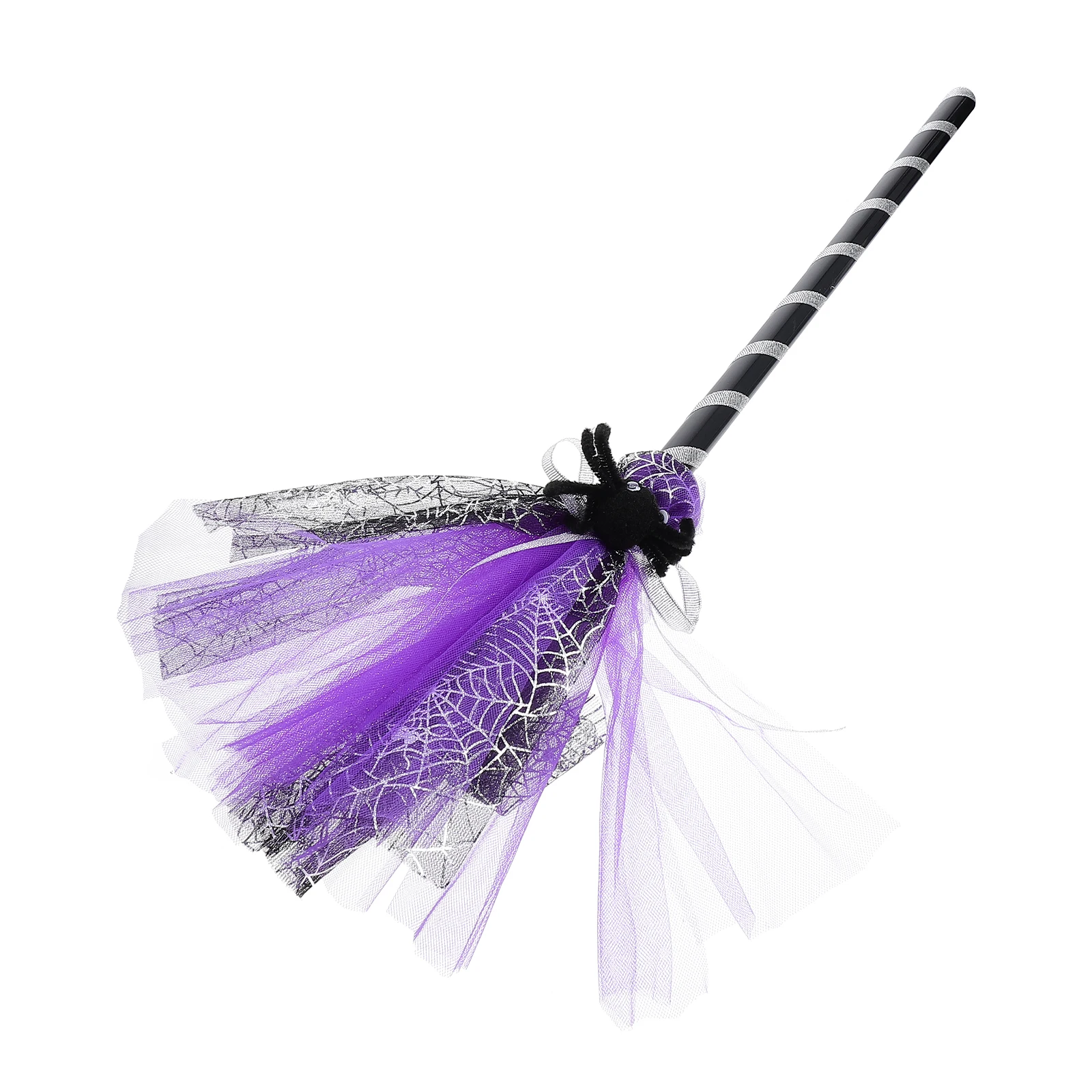 Accesorio de escoba para Halloween, palo de escoba de bruja, decoración para fiesta, espectáculo, suministro de mascarada, accesorio de disfraz duradero para niños, Casa Encantada, 1 ud.