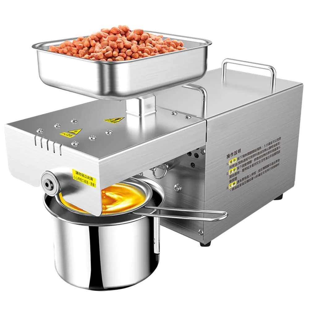 Household Oil Presser Commercial Oil Extractor Presse Huile Fully Automatic Multifunctional Atainless Steel Oil Press Machine